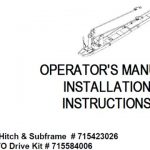 New Holland Quick Hitch & Subframe (#715423026) Mid PTO Drive Kit (#715584006) for New Holland TC18 TC18D TC21 TC21D TC21DA TC24 TC24D TC24DA Tractors Case IH DX21 DX24 Tractors Operator’s Manual Instant Download (Publication No.87300338)
