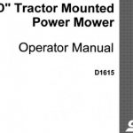 Case IH “D” Tractor Mounted Power Mower Operator’s Manual Instant Download (Publication No.D1615)